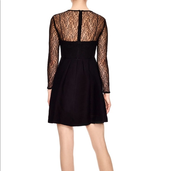 NEW NWT Sandro Jeanette Illusion Lace Alice Dress - Picture 2 of 11